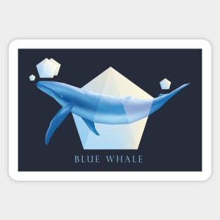 Blue Whale - Beautifully Styled Oceanic Mammal Sticker